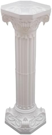 DYRABREST 2 Pack White Roman Column Pedestal Stand