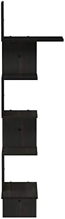 Furinno Rossi 5-Tier Floating Shelf - EspressoBlack