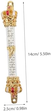 Ciieeo Metal Mezuzah Door Decoration Jewish Mitzvah Ornament