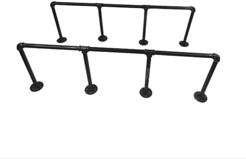 BIXIRAO 4-Tier Industrial Pipe Shelf Brackets