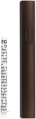 AS Mezuzot Modern Aluminum Mezuzah Case Brown 6 Inch
