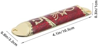 2 Sets Elegant Metal Mezuzah with Scroll for Jewish Home Blessing