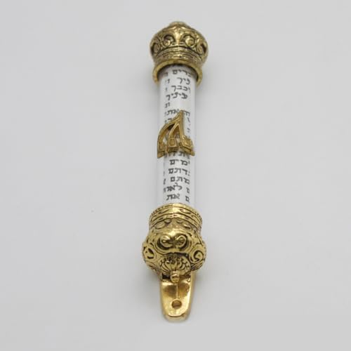 Leimezsty Mezuzah Door Metal Scroll Religious Decor Gift