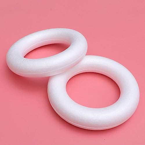Amosfun Foam Wreath Forms 21cm for DIY Crafts