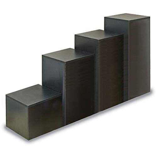 Black Laminate Pedestal Display Set of 4