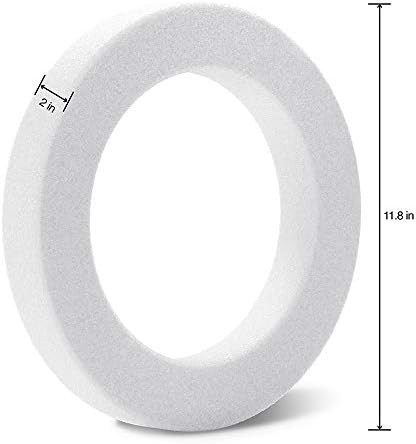 FloraCraft CraftFom Wreath 2 x 118 Inches White