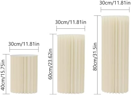 YIYIBYUS Cylinder Flowers Stand 3pcs Foldable