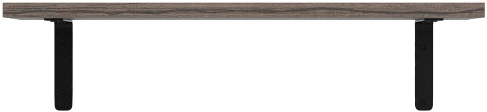 RICHER HOUSE Set of 5 Floating Shelves in Carbonized Black