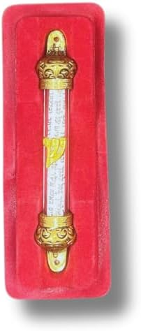 Jewish Mezuzah with Clear Cylinder and Scroll