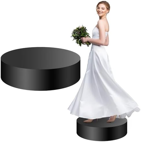 Heavy-Duty Cylindrical Display Stand 100kg Capacity Black