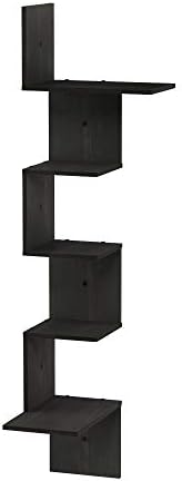 Furinno Rossi 5-Tier Floating Shelf - EspressoBlack