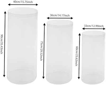 3Pcs Cylinder Stands for Party and Wedding Decor
