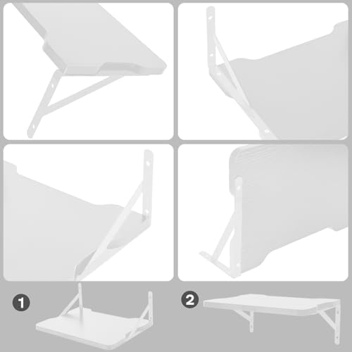 White Small Mini Projector Shelf Floating Mount