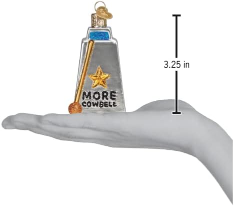 Old World Christmas Cowbell Glass Blown Ornament