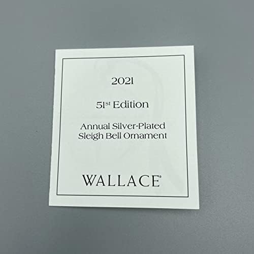 Wallace 51st Edition 2021 Silver Plated Sleigh Bell Ornament