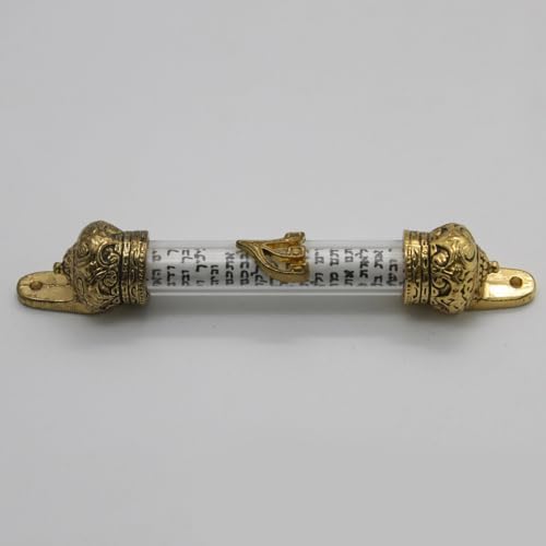 Leimezsty Mezuzah Door Metal Scroll Religious Decor Gift
