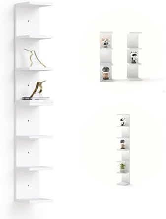 DrWall 7 Tier Floating Shelves Set of 2