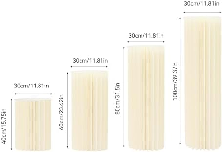 4PCS Foldable Cardboard Display Stand for Wedding Party Cakes