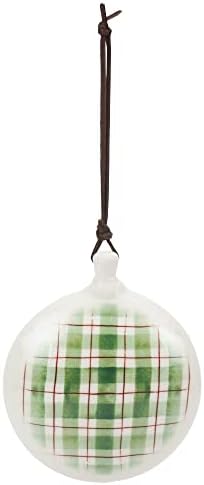 DEMDACO Dean Crouser Cardinal Wreath Winter White Ceramic Wreath Ornament