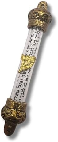 Jewish Mezuzah with Clear Cylinder and Scroll