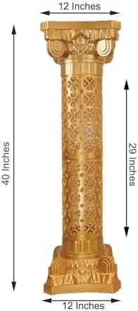 Efavormart 4 Pack Gold Venetian Inspired Pedestal Stand