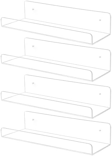 TONICE 4 Pack Floating Wall Shelves for Room Storage