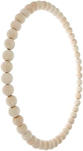 Hobby Lobby Wood Bead Wreath 18 Inch