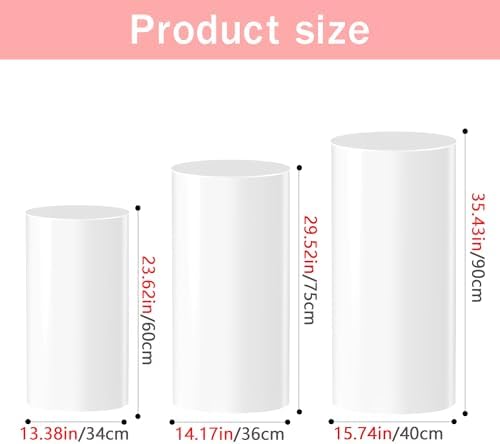 GALAGLAM Party Cylinder Pedestal Stand 3Pcs