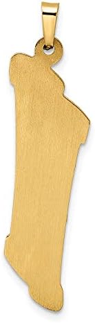 FJC Finejewelers 14kt Two Tone Gold Hollow Mezuzah Star Charm