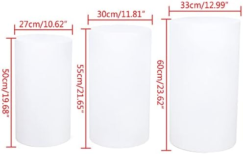Xuthusman 3Pcs DIY Round Pedestal Display
