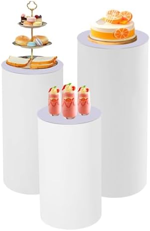 PERFERATE 3 Pcs Metal Cake Pedestal Stand