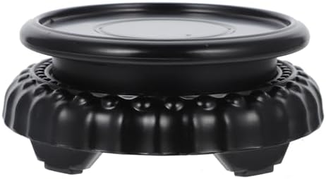 Alipis Rotating Wooden Display Pedestal for Vases and Plants