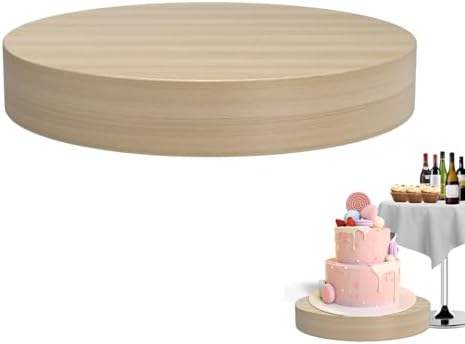 Round Mannequin Display Pedestal Stand with Wood Color