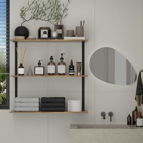 Floating Shelves for Wall 3 Tiers Kitchen Display Shelf
