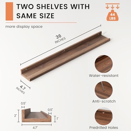 FLYJOE Floating Shelves Set of 2 36 Inches
