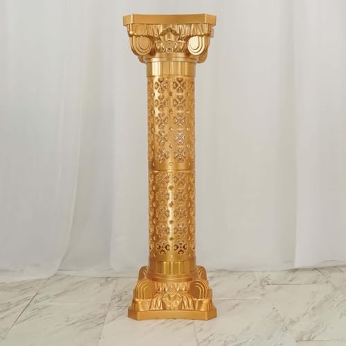 Efavormart 4 Pack Gold Venetian Inspired Pedestal Stand