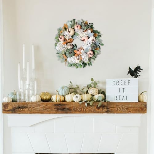 Idyllic 22 Inch Rustic Farmhouse Fall Wreath