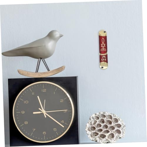 Ciieeo 2 Sets Metal Mezuzah Scroll Door Ornament