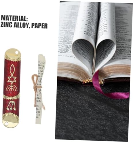 2 Sets Elegant Metal Mezuzah for Home Blessings and Spiritual Protection