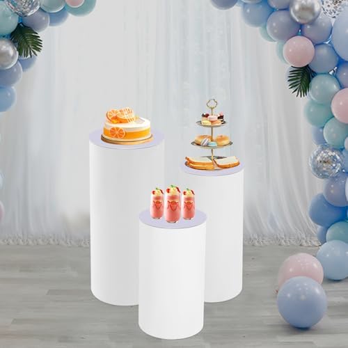 PERFERATE 3 Pcs Metal Cake Pedestal Stand