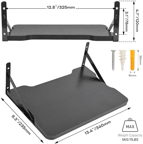 Black Small Mini Projector Shelf for Router and Modem