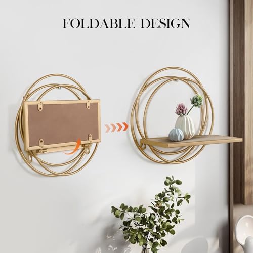 Oakrain Small Floating Shelves Set of 2 Wall Mount