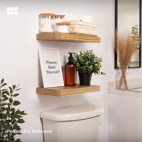 BAOBAB WORKSHOP Oak Floating Shelves Set of 2