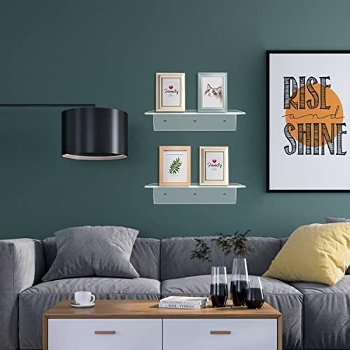 12 Inches Clear Acrylic Floating Shelves 2 Pack
