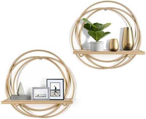 Oakrain Small Floating Shelves Set of 2 Wall Mount