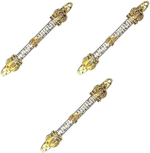3Pcs Metal Mezuzah for Door with Scroll Decor