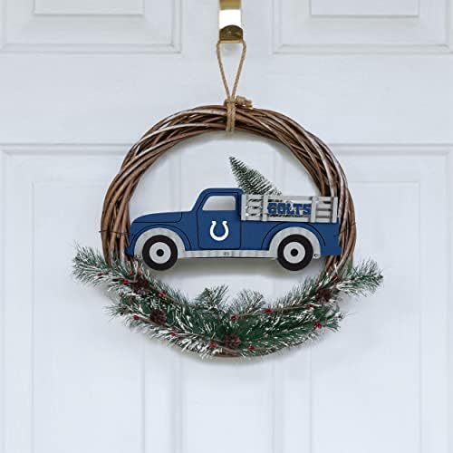 FOCO NFL Unisex Adult Team Logo Holiday Wreath