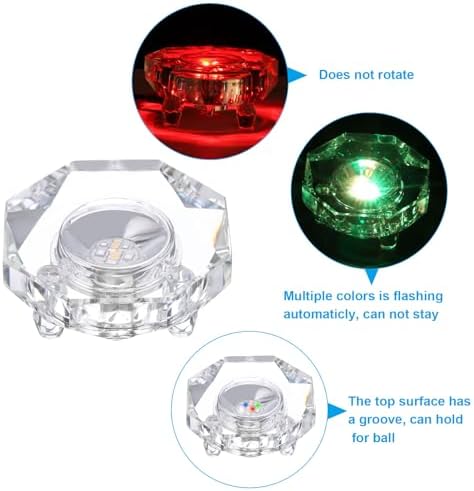 PATIKIL Crystal LED Light Base Stand 2 Pack