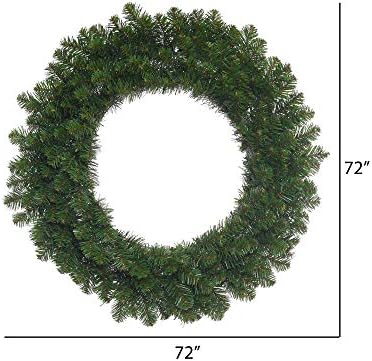 Vickerman 72 Inch Grand Teton Artificial Christmas Wreath - Unlit