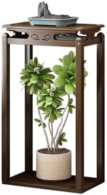 Elegant Bamboo Pedestal Stand for Home Decor